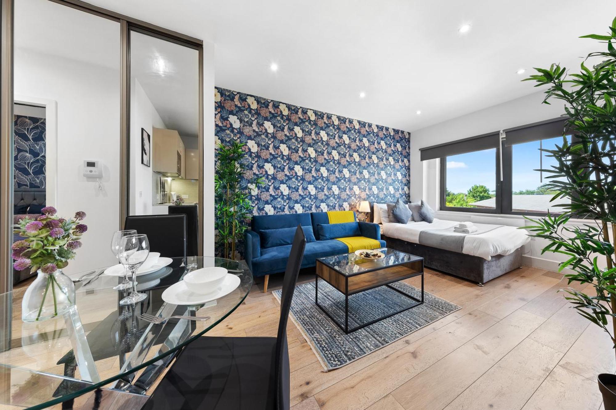 Modern One Bedroom Flat - Sleeps 5 -Near Heathrow - London Ub3 Esterno foto