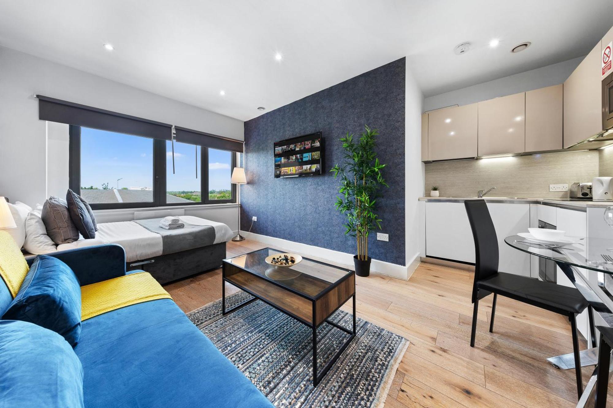 Modern One Bedroom Flat - Sleeps 5 -Near Heathrow - London Ub3 Esterno foto